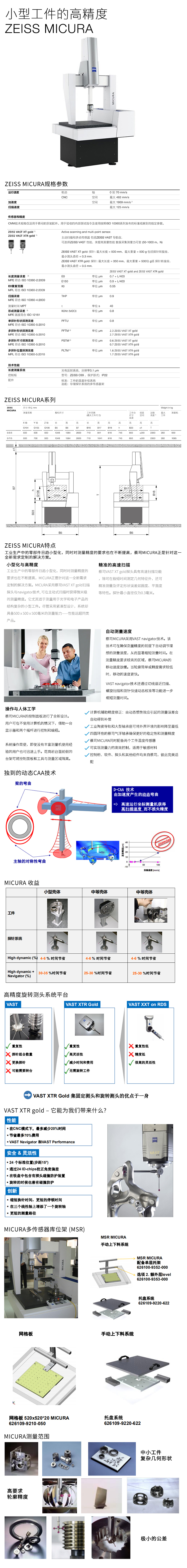 蔡司小型工件三坐標(biāo)測量機(jī)MICURA